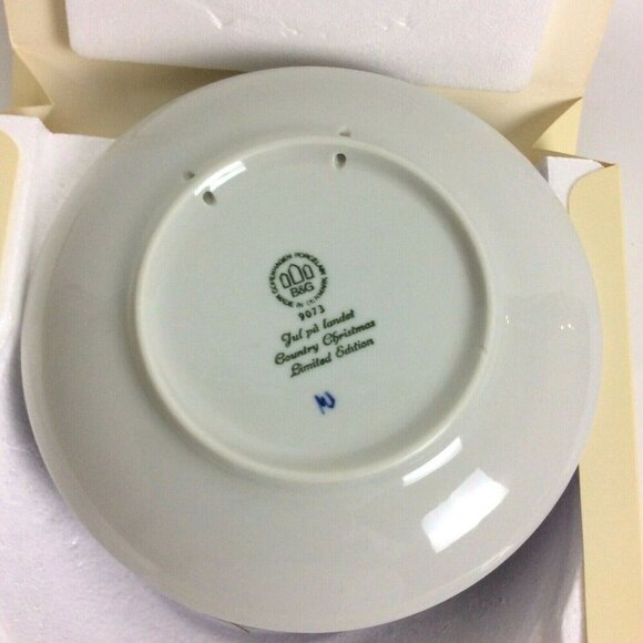 Bing & Grondahl 1973 Jule After Porcelain Plate Country Christmas Denmark Ltd Ed - Picture 4 of 5